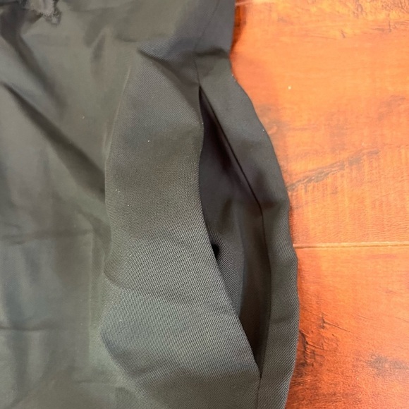 DIANE VON FURSTENBERG Sleeveless Shift Wool Blend Dress Black Silk Ruffle Trim 2 - Picture 7 of 11